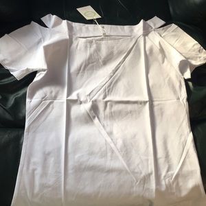 Women’s white off the shoulder top